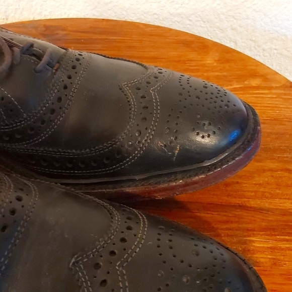 Allen Edmonds McTavish Black Wingtip Leather Oxford Brogues Dress Shoes Sz.12 main image 5